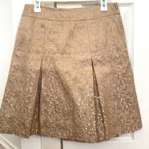 Ann Taylor golden skirt with light design and golden sequins